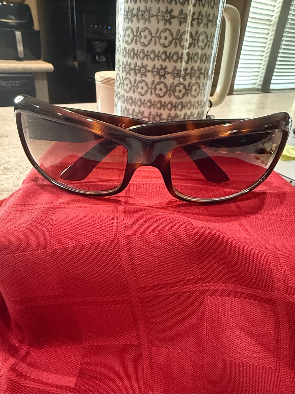 Versace Mod 4093 Tortoise Sunglasses with Gold Medallion Accent